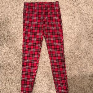 Forever 21 red plaid plants